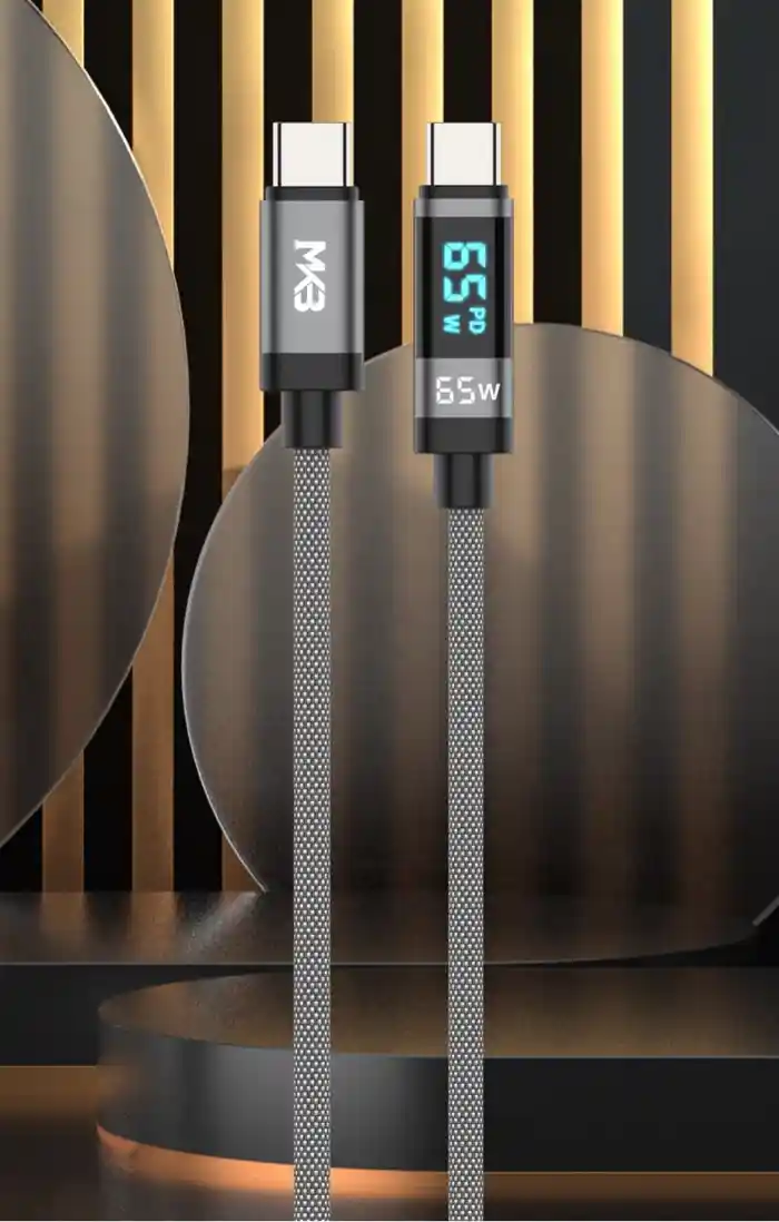 MKB C65D Type C To C 65W Braided Fast Charging Cable